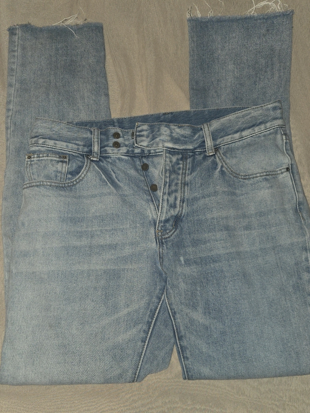 MNML Light Blue Slim Straight Men Jeans